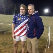Boathouse's Doug Tibbetts gave out the Men of the Match awards