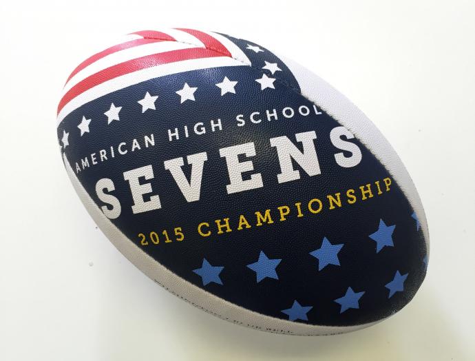4th of july style rugby ball